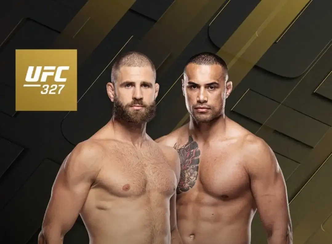 UFC 327 공식 매치업 아트, 프로하즈카 vs 울베리 라이트헤비급 타이틀전