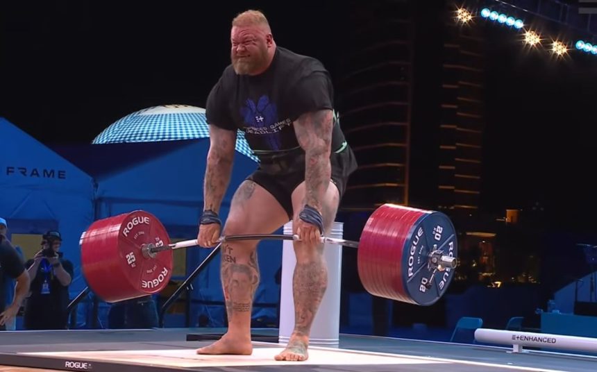 약물의 힘 아래 510kg 최고 신기록에 도전하는 하프토르 비에른손