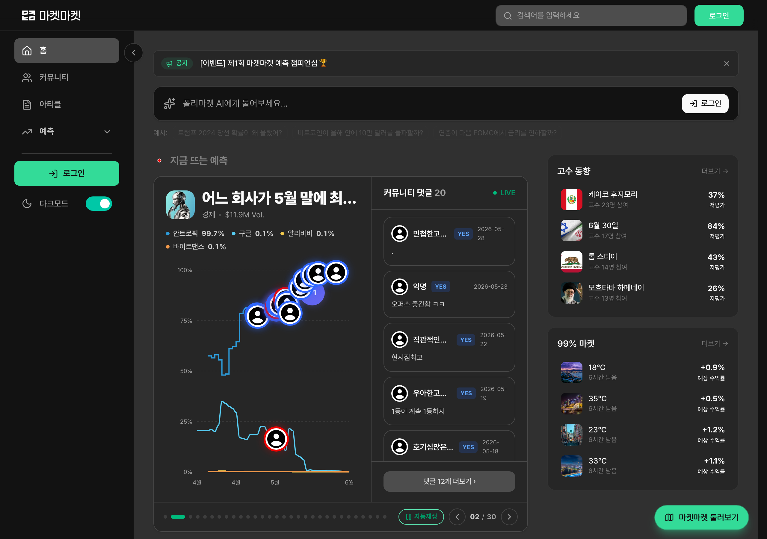 그렇다면 이 지점에서 마켓마켓의 입장과 역할도 다시 한번 짚어볼까요?
